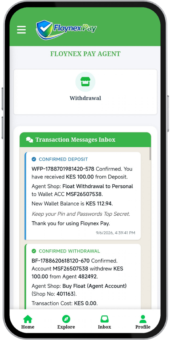 Step 2: Withdraw from Agent