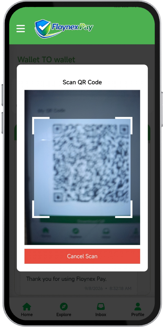 W2W Step 4: QR Code Scanner